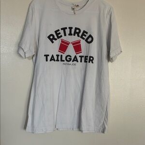 Bella Canvas White 'Retired Tailgater' T-Shirt